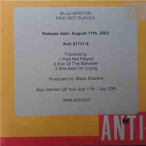 Buju Banton - Paid Not Played download free