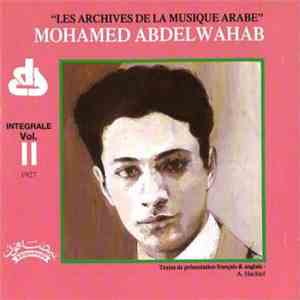 Mohamed Abdelwahab - Integrale Vol. II 1927 download free