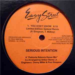 Serious Intention / Cultural Vibe - You Don't Know / Ma Foom Bey download free